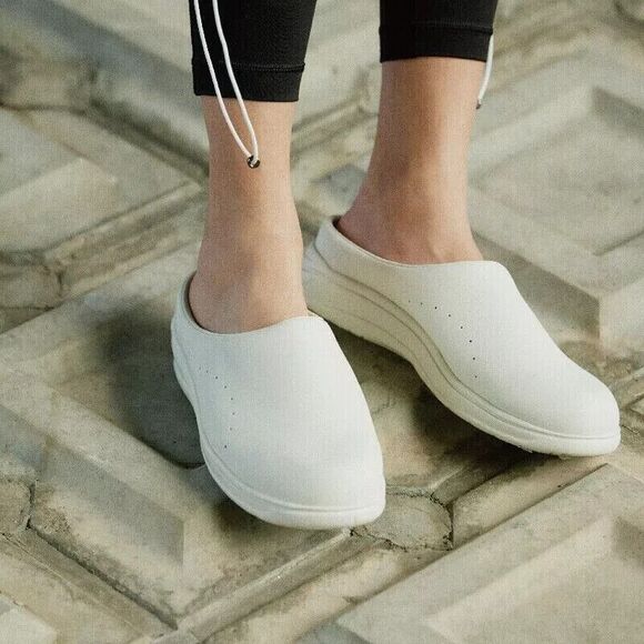 Moonstar Shoes - Moonstar 810s ET004 CAF 3E Synthetic Leather Shoes Slip On Off White Women's 8